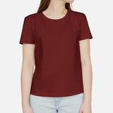 Women T-Shirt Burgundy CLO-14-0022 фото